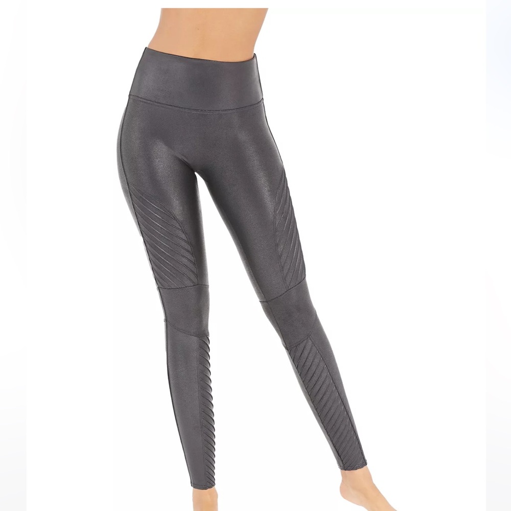 Spanx faux leather moto legging